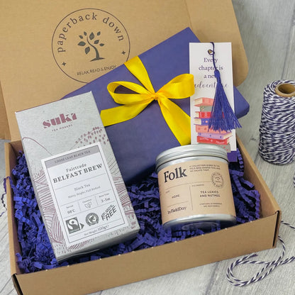 Tea, Book & Candle Gift Box