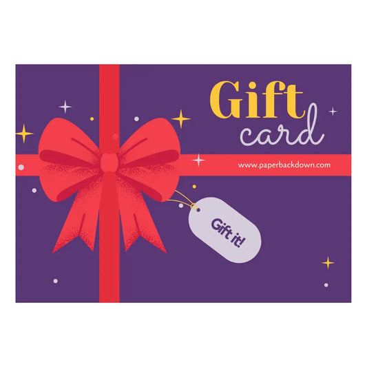 Digital Gift Cards - gifts for booklovers. 