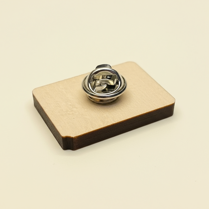 'I'd Rather Be Reading' Wooden Pin
